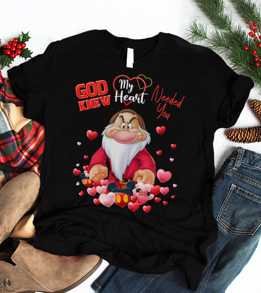 God Knew My Heart Needed You Grumpy Hearts Disney T-Shirt