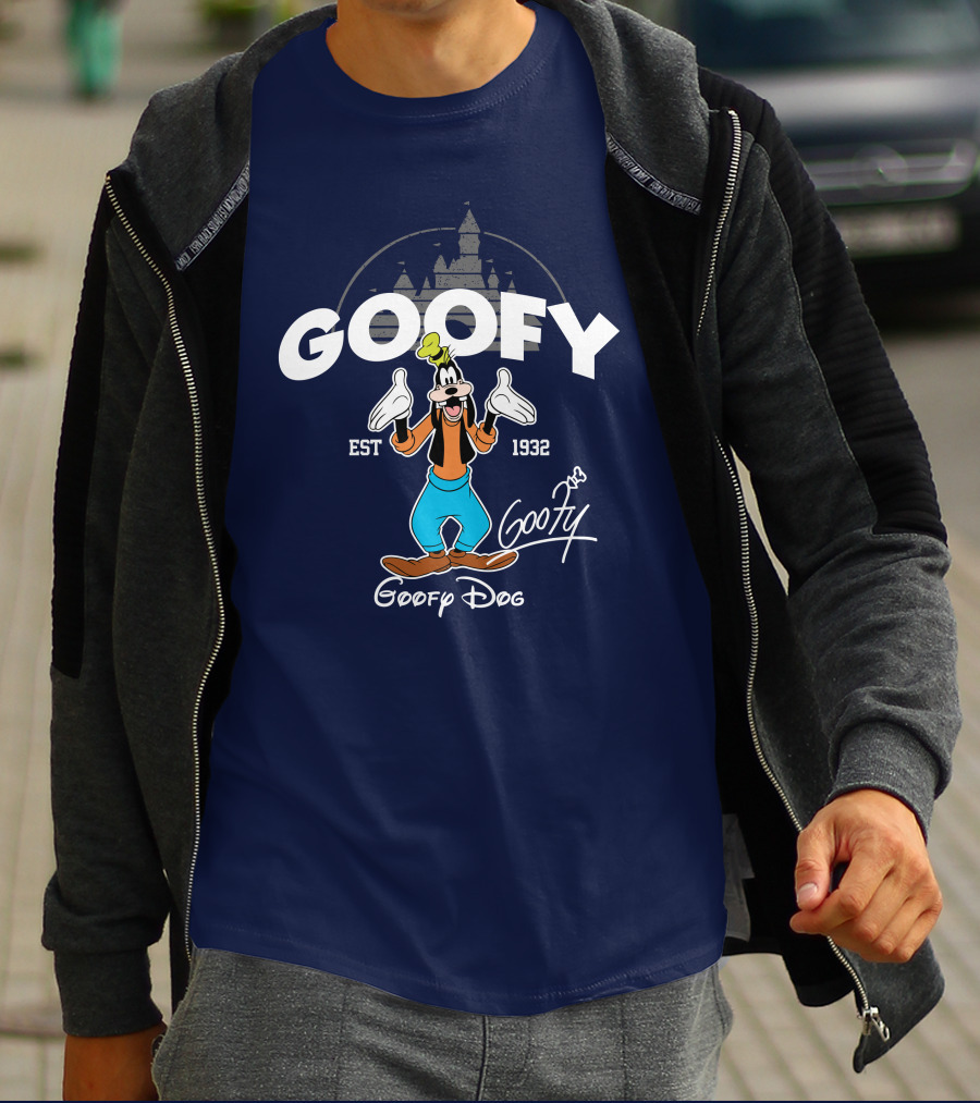 Goofy Est 1932 Goofy Dog Castle T-Shirt