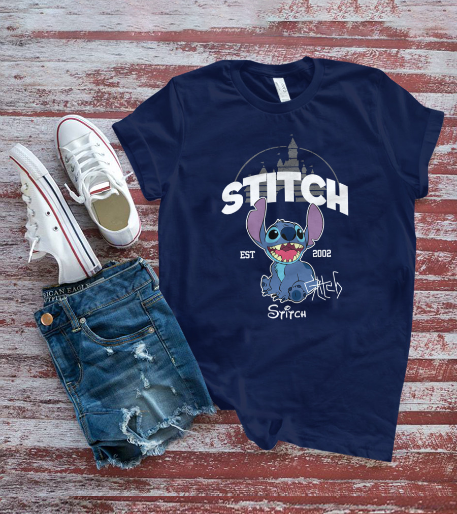 Stitch Est 2002 Disney Castle T-Shirt