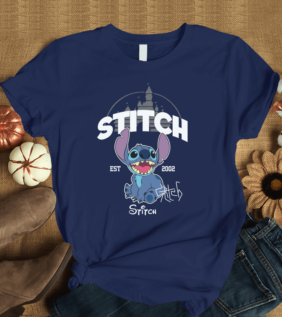 Stitch Est 2002 Disney Castle T-Shirt