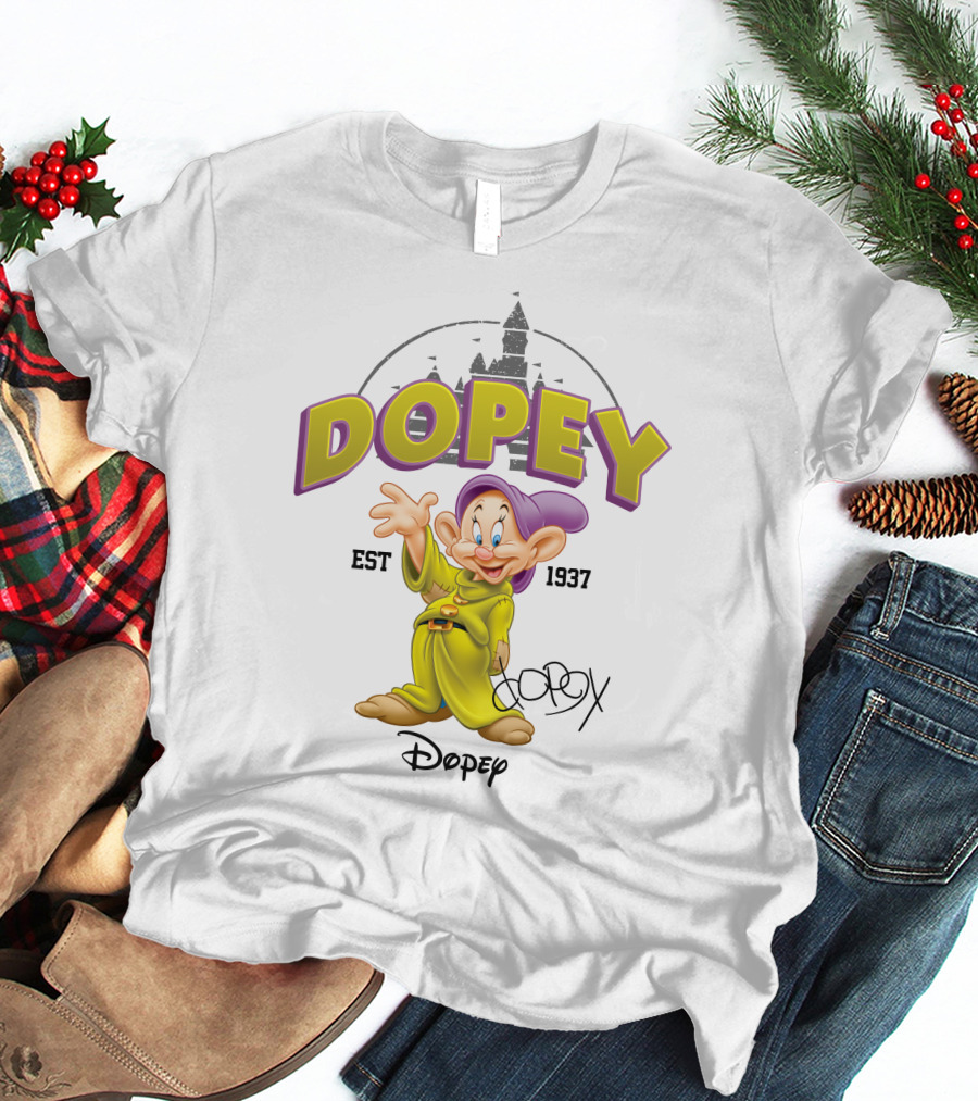 Dopey Est 1937 Disney Character T-Shirt