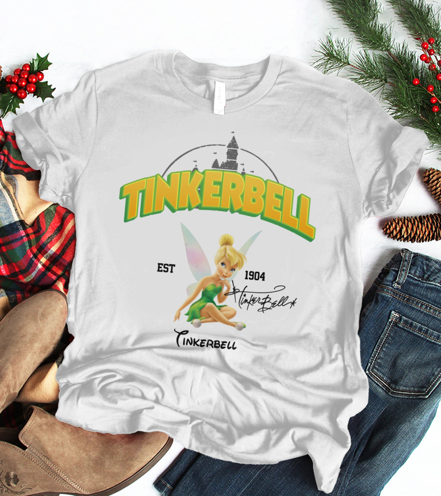 Tinkerbell Est 1904 Castle Wings T-Shirt