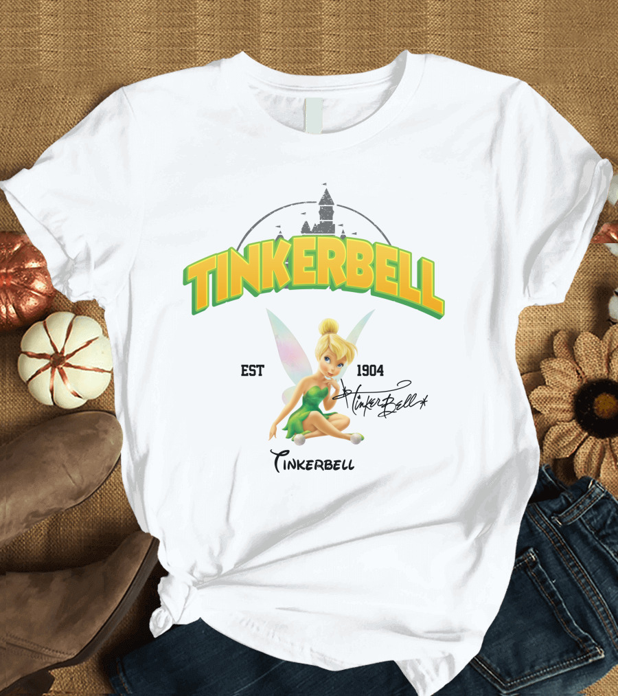 Tinkerbell Est 1904 Castle Wings T-Shirt