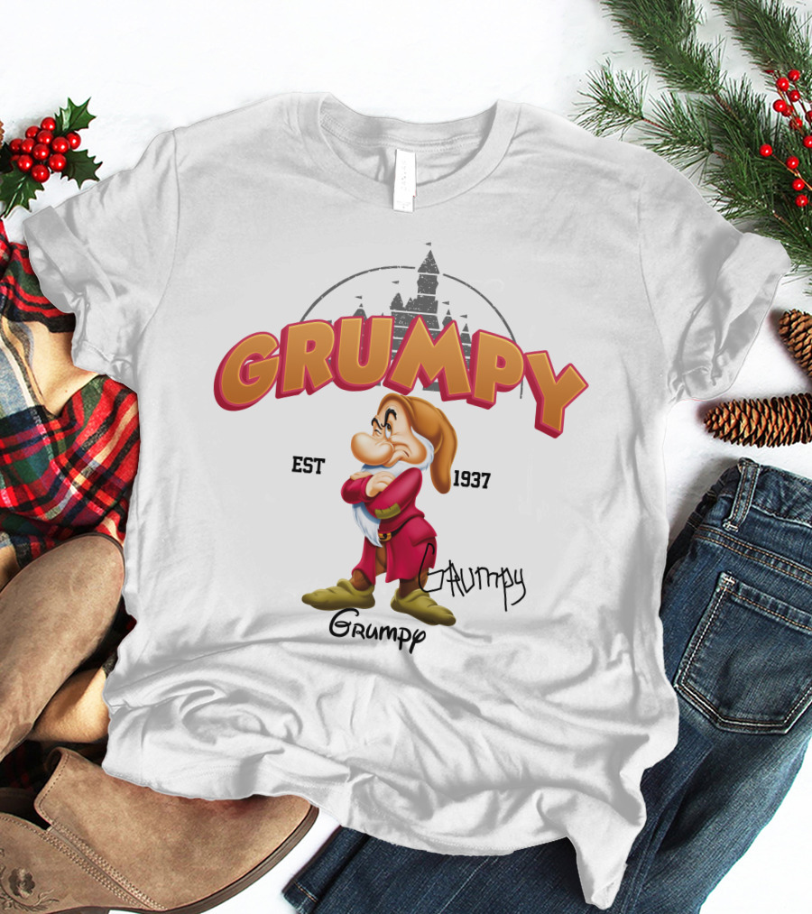 Grumpy Est 1937 Seven Dwarfs Character Disney T-Shirt