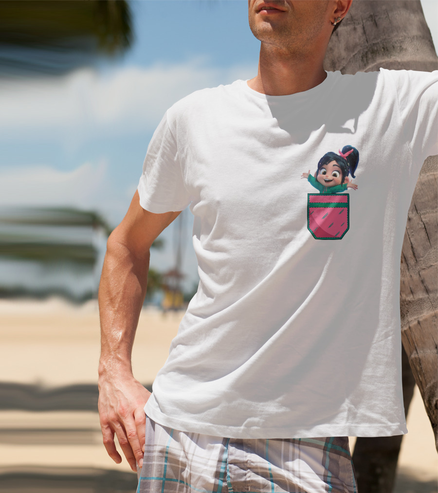 Vanellope Von Schweetz Pocket Character T-Shirt