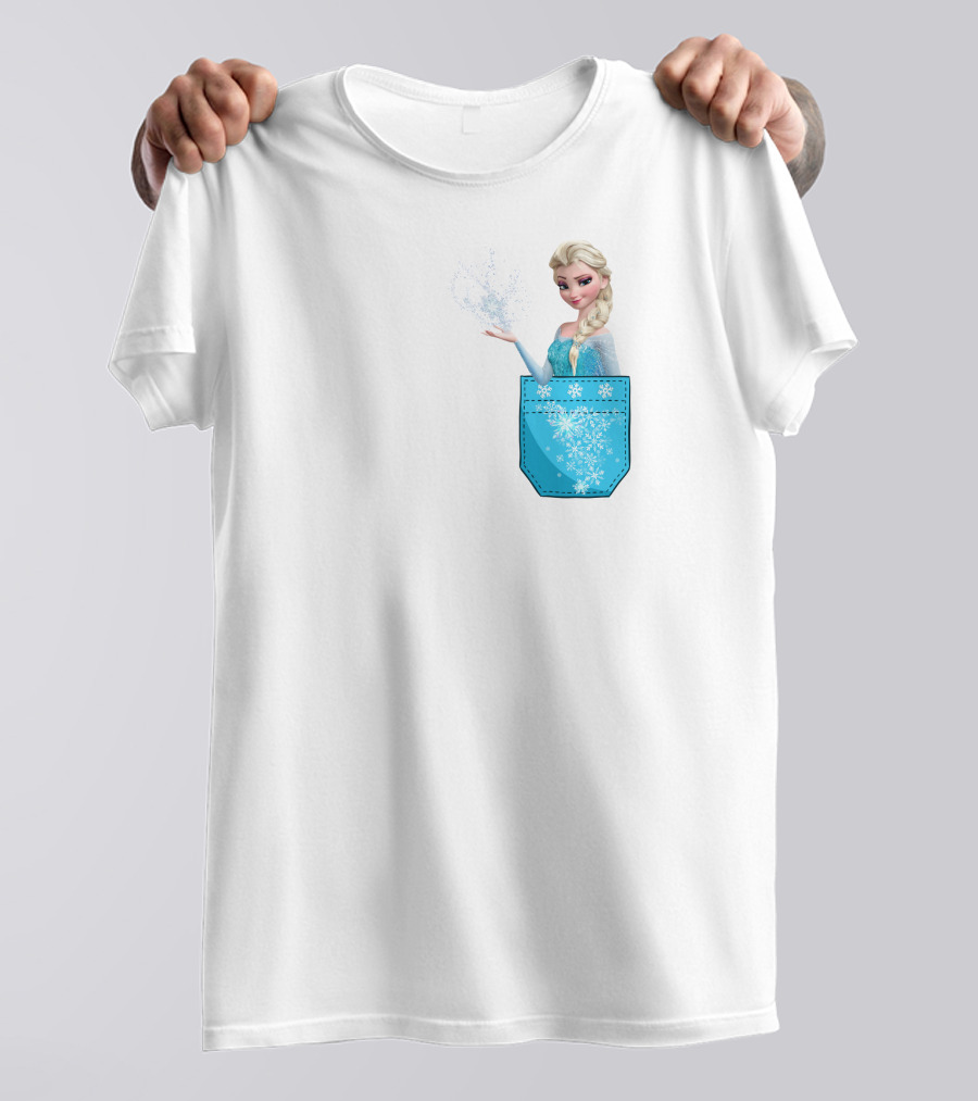 Elsa Pocket Magic Snowflakes Frozen Disney T-Shirt
