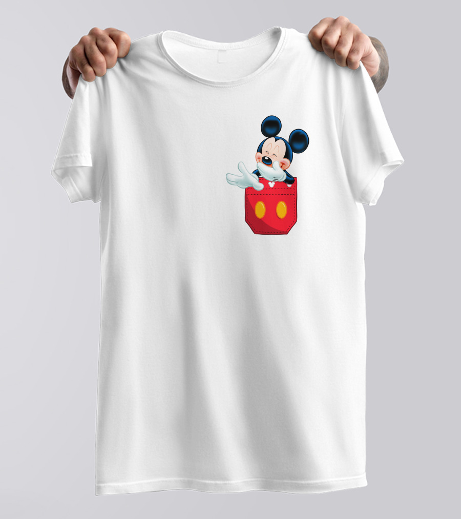Mickey Mouse Red Pocket T-Shirt