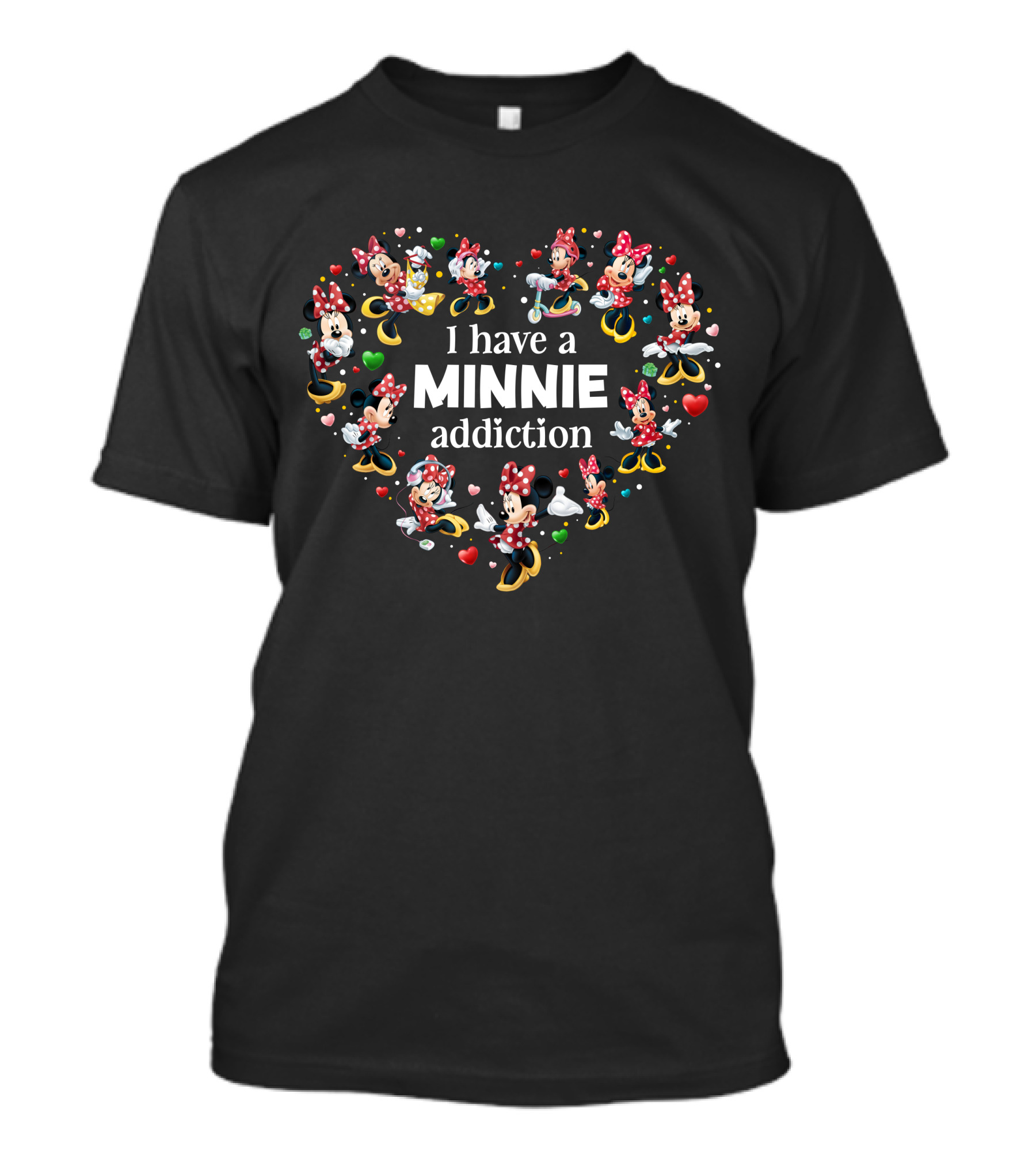 I Have A Minnie Addiction Heart T-Shirt