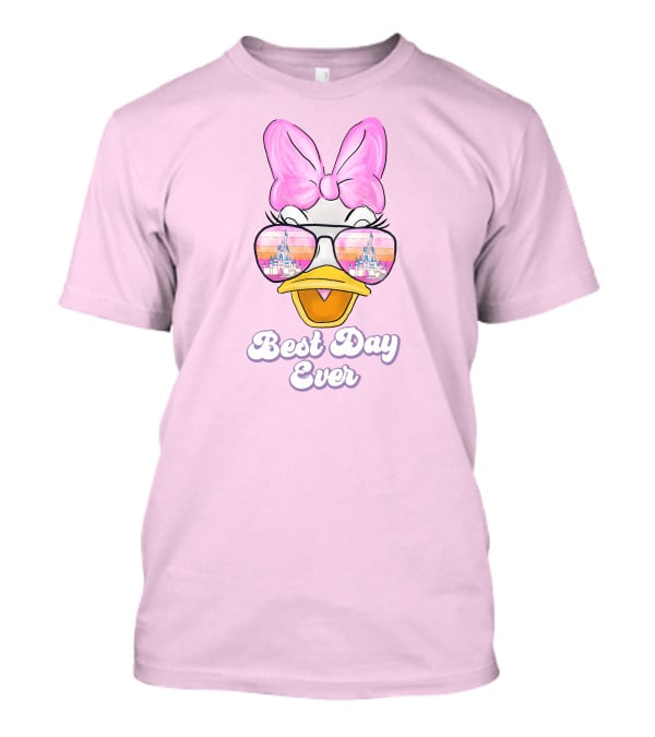 Best Day Ever Daisy Duck Disney Castle Reflection T-Shirt