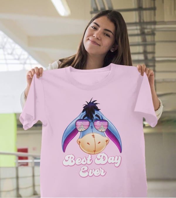 Best Day Ever Eeyore With Castle Sunglasses T-Shirt