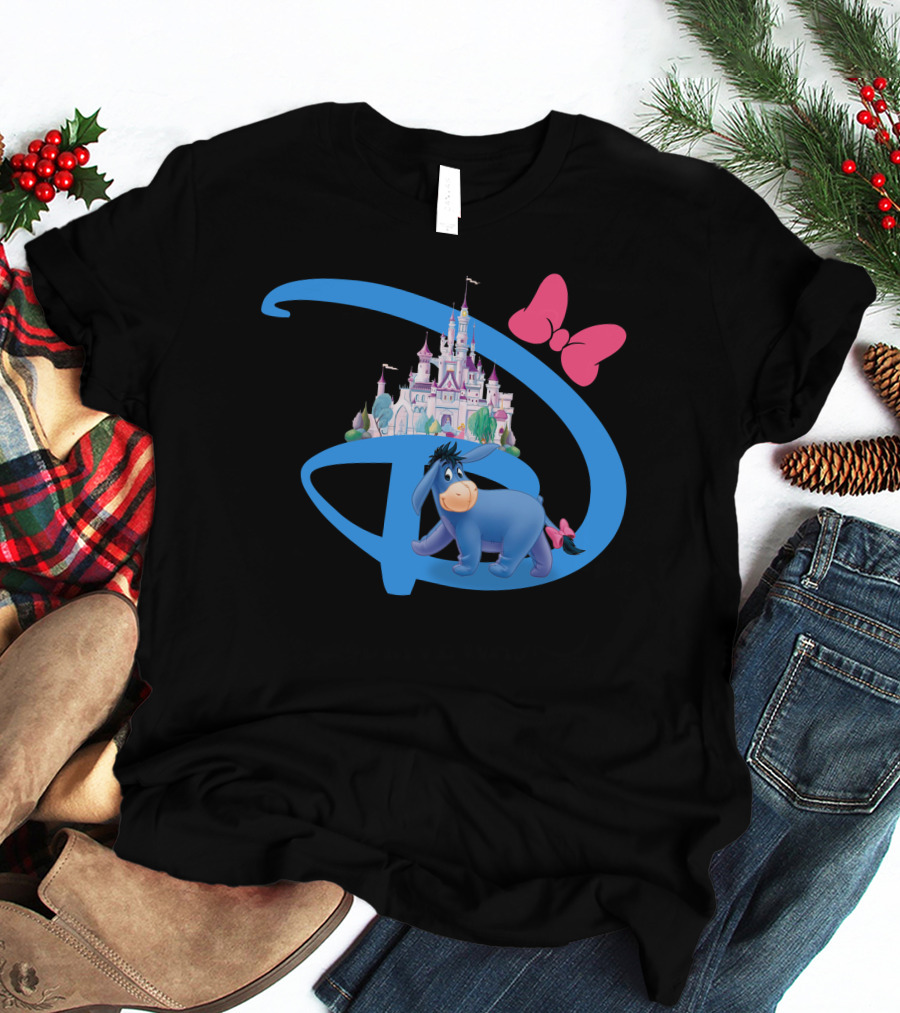 Eeyore Disney Castle Bow T-Shirt