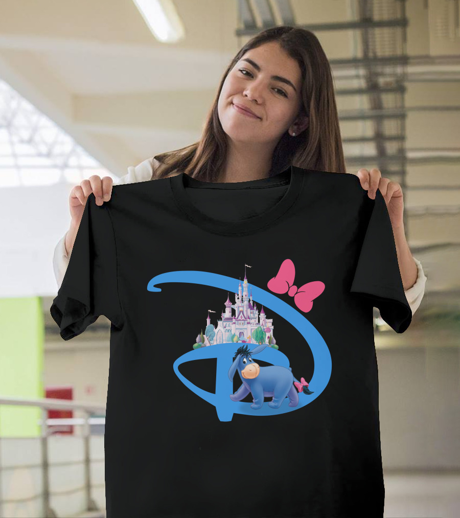 Eeyore Disney Castle Bow T-Shirt
