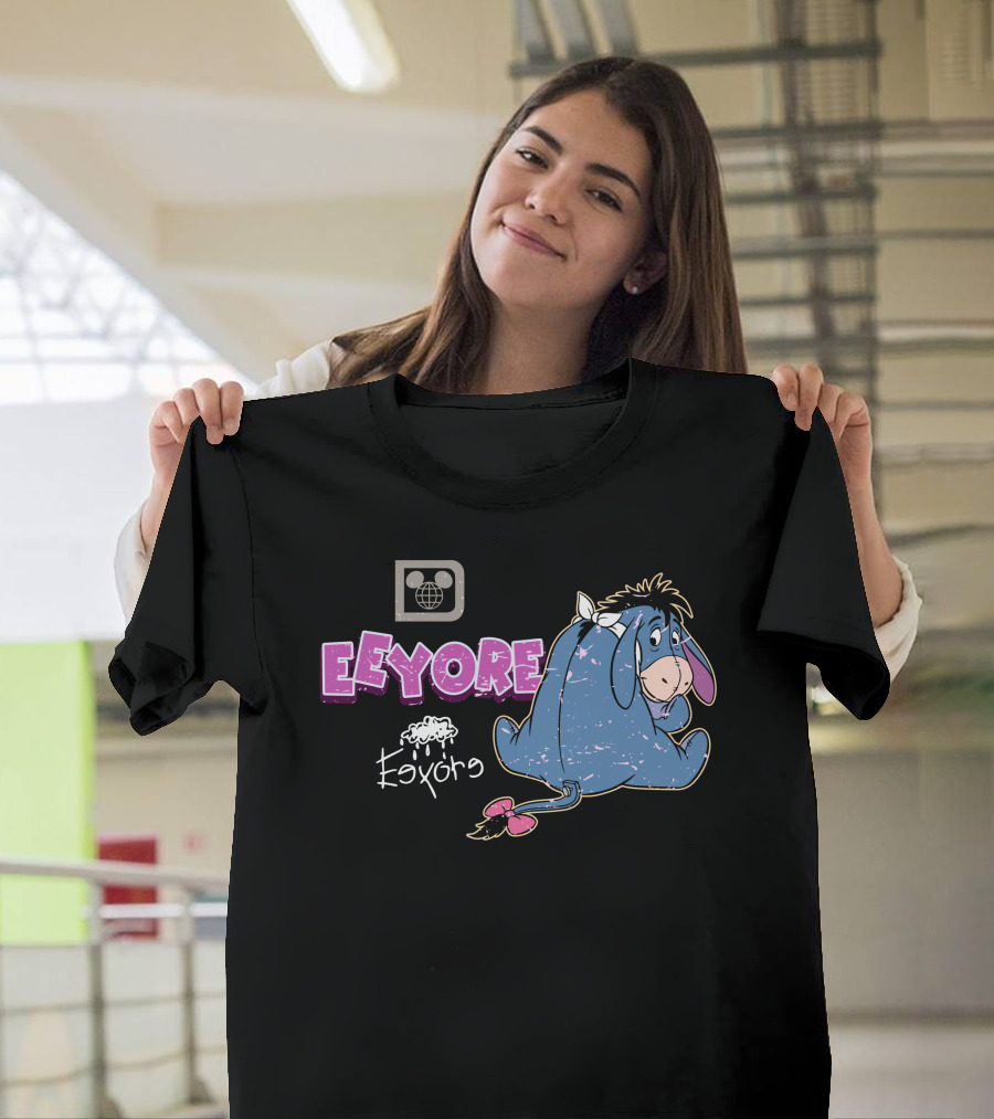 Eeyore Vintage Style Disney Logo With Eeyore T-Shirt