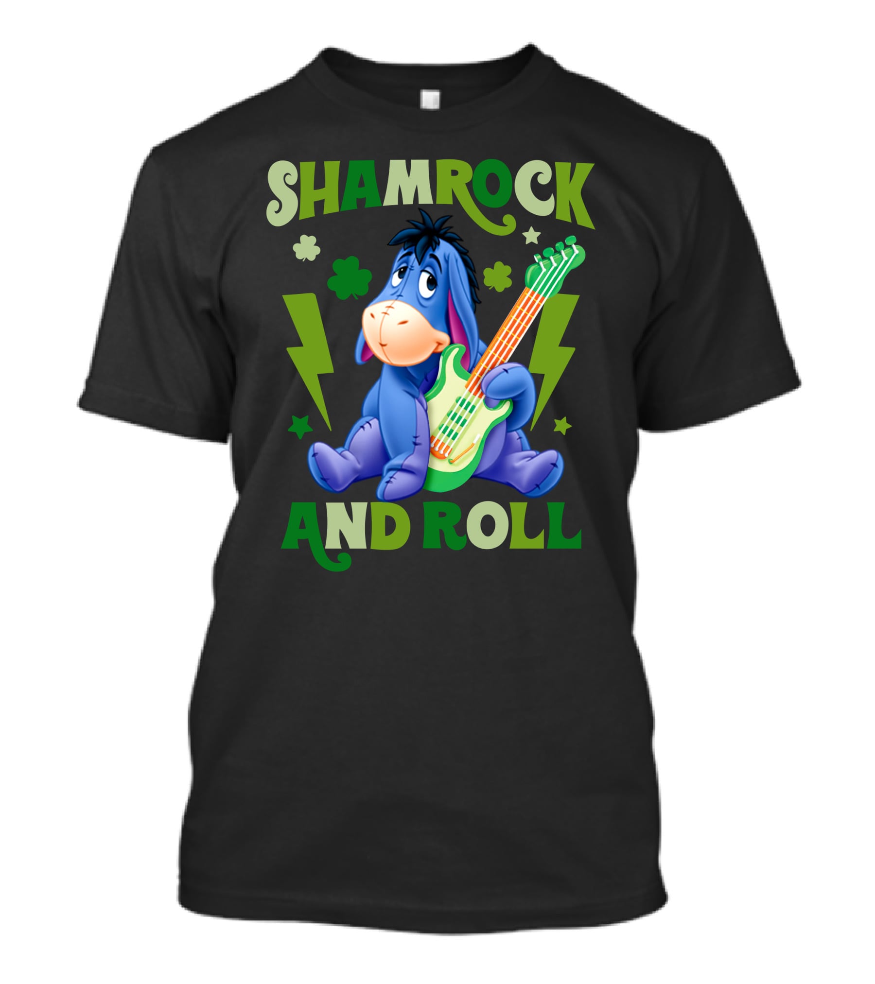 Eeyore Shamrock And Roll T-Shirt