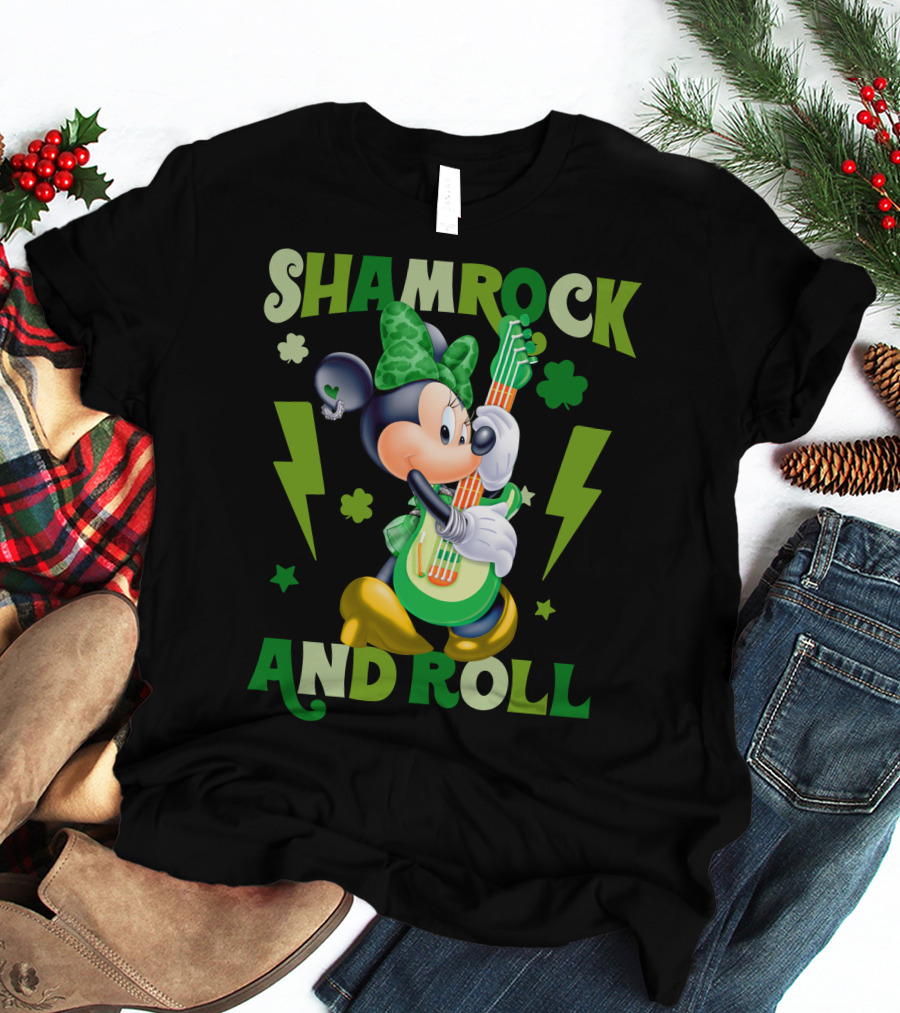 Minnie Shamrock And Roll T-Shirt