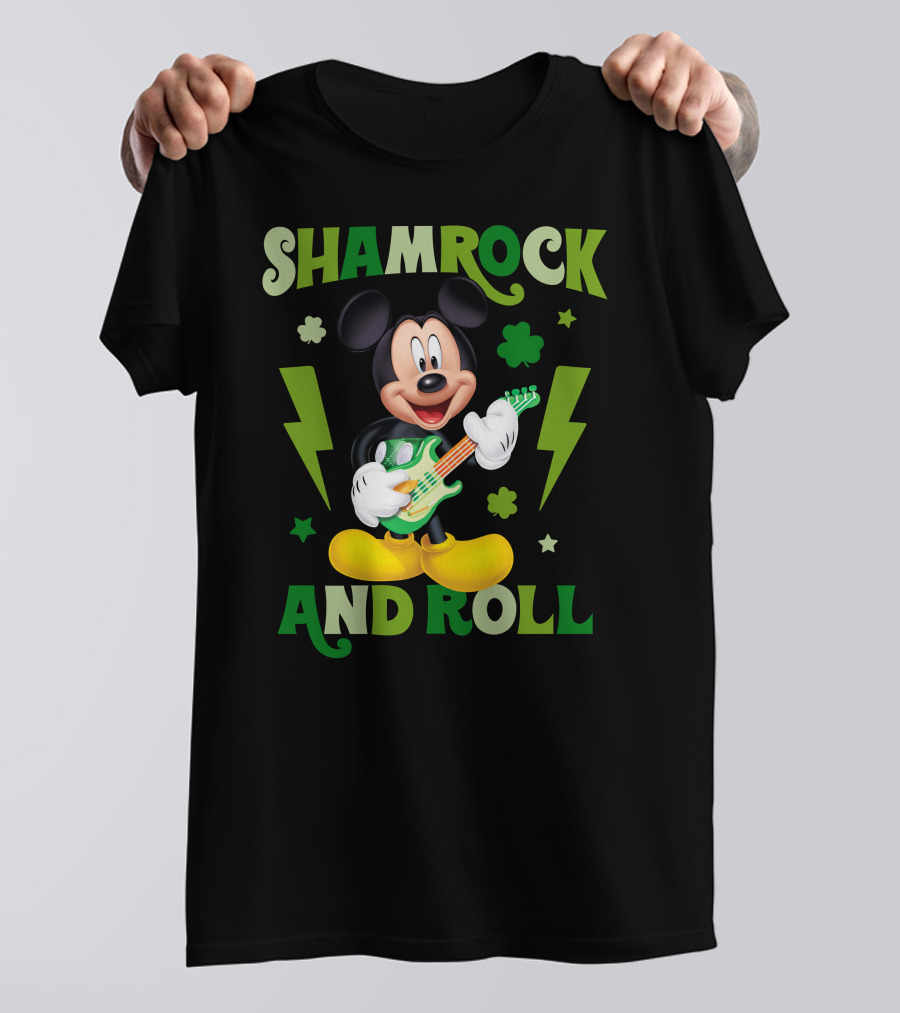 Shamrock And Roll Mickey T-Shirt