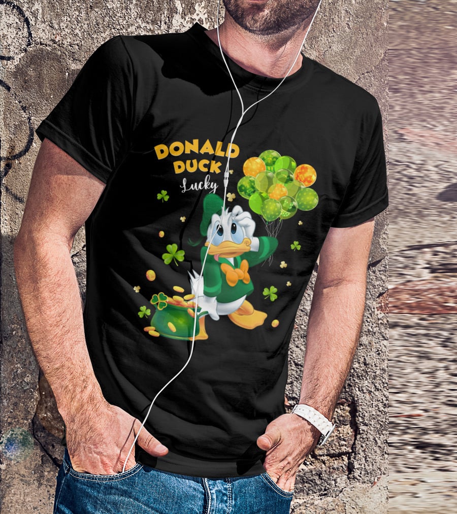 Donald Duck Lucky St. Patrick's Day Balloons T-Shirt