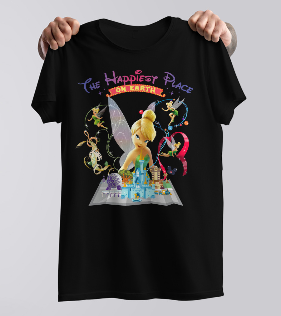 Tinkerbell The Happiest Place On Earth Disney Magic T-Shirt