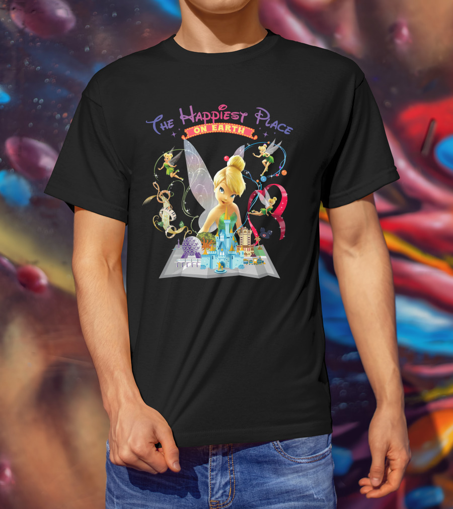 Tinkerbell The Happiest Place On Earth Disney Magic T-Shirt