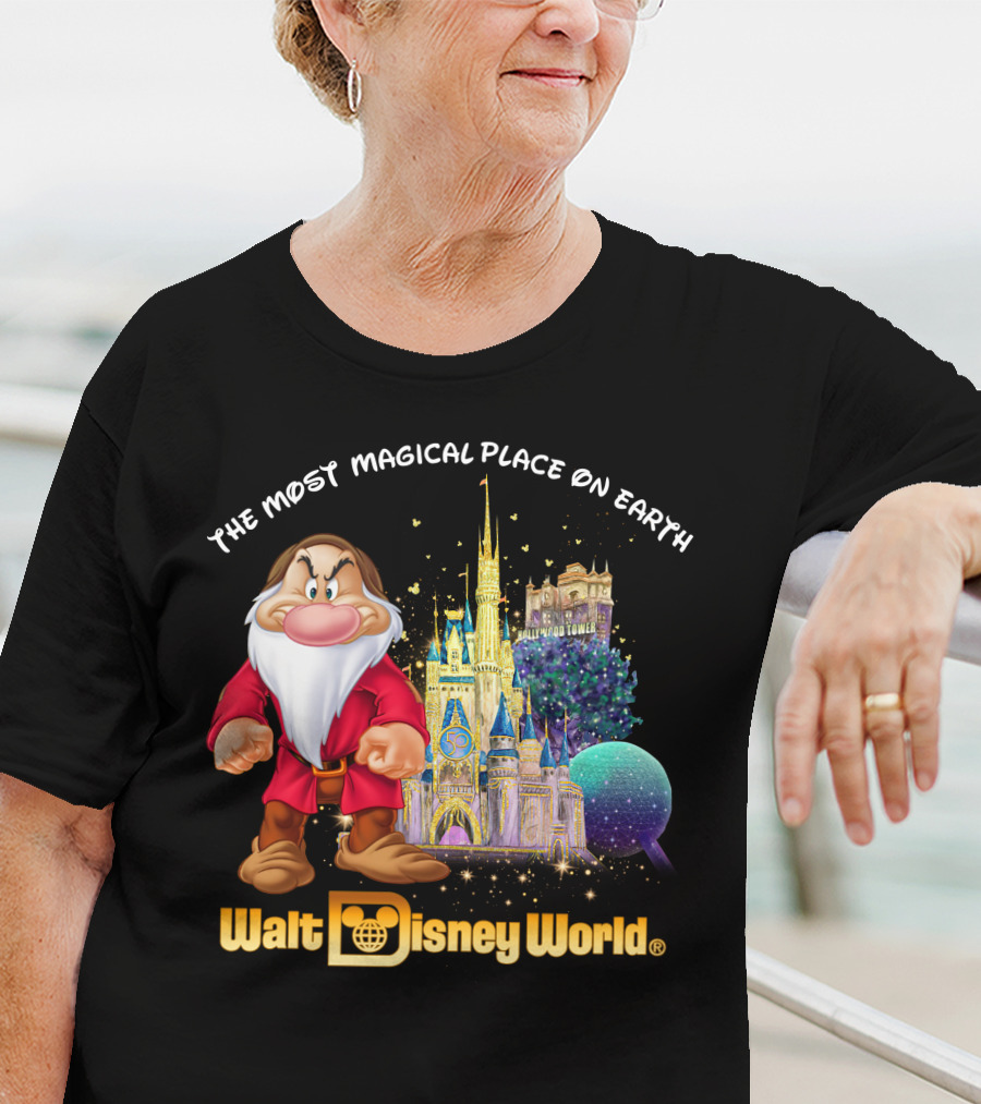 The Most Magical Place On Earth Grumpy Walt Disney World T-Shirt