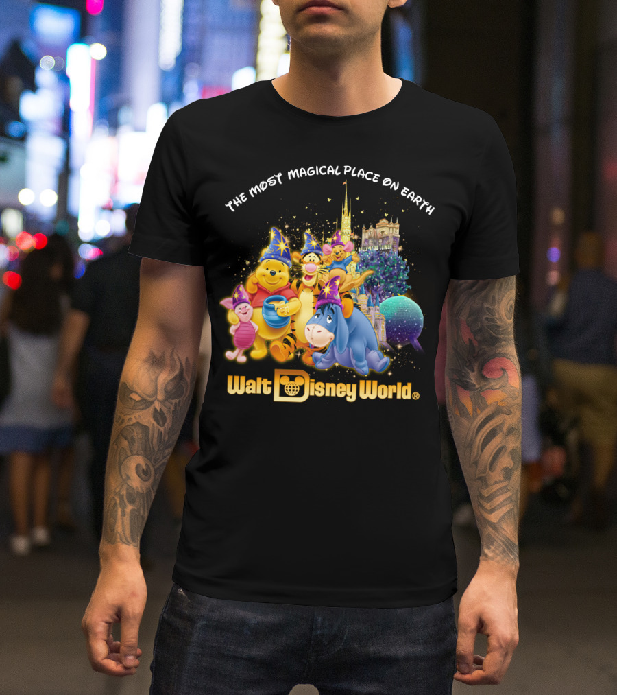 The Most Magical Place On Earth Walt Disney World Winnie The Pooh T-Shirt