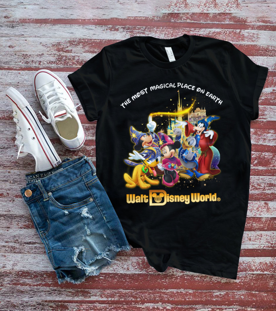 Walt Disney World The Most Magical Place On Earth Mickey & Friends T-Shirt