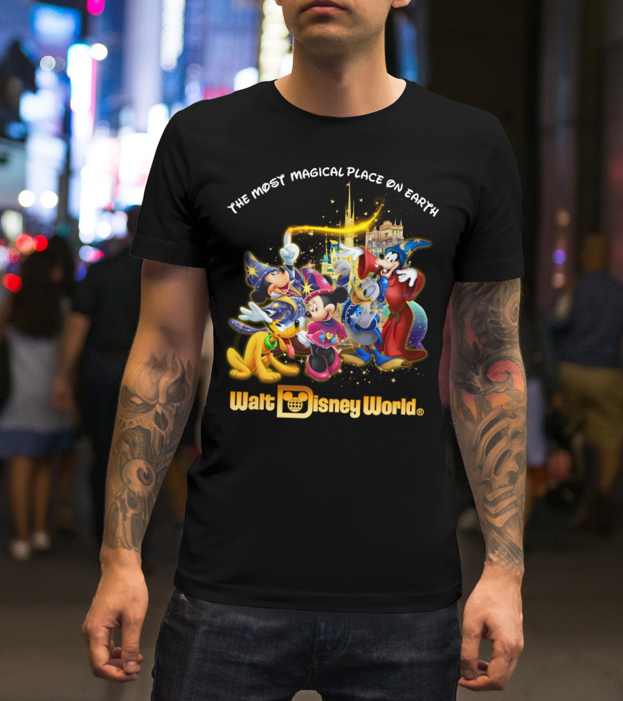 Walt Disney World The Most Magical Place On Earth Mickey & Friends T-Shirt