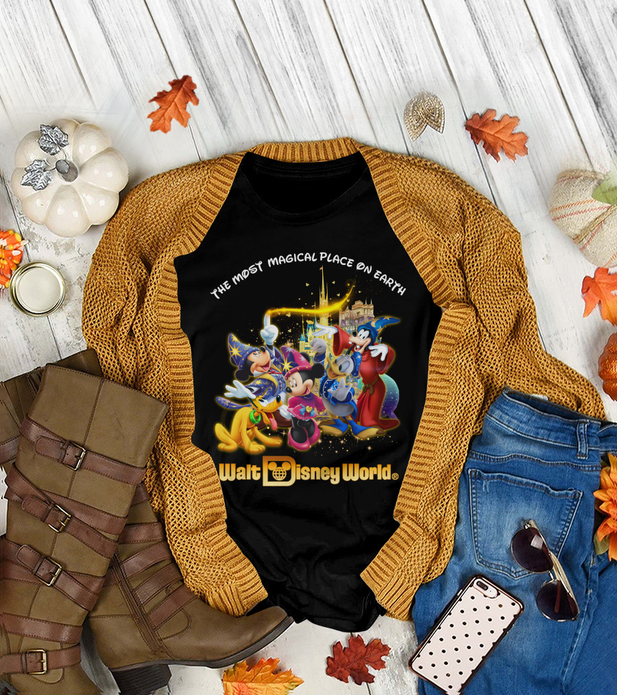 Walt Disney World The Most Magical Place On Earth Mickey & Friends T-Shirt