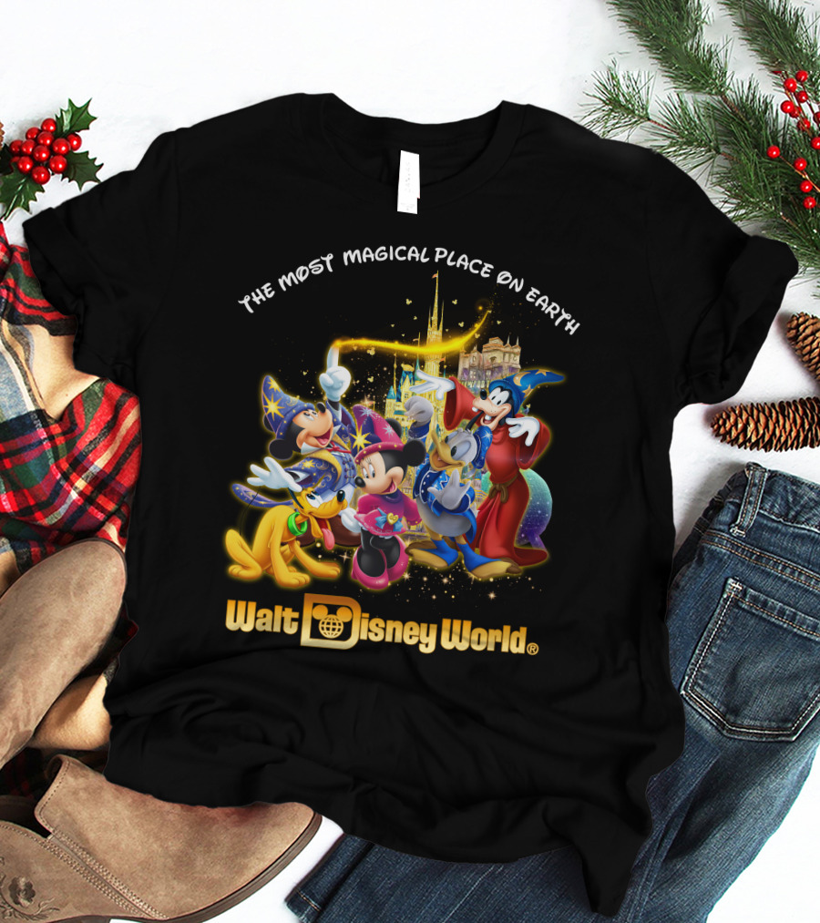 Walt Disney World The Most Magical Place On Earth Mickey & Friends T-Shirt