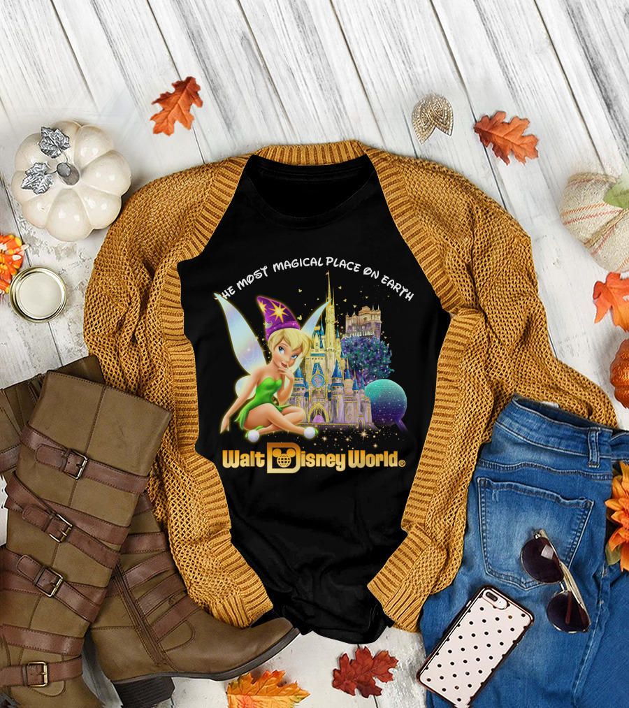 Tinkerbell Walt Disney World The Most Magical Place On Earth T-Shirt