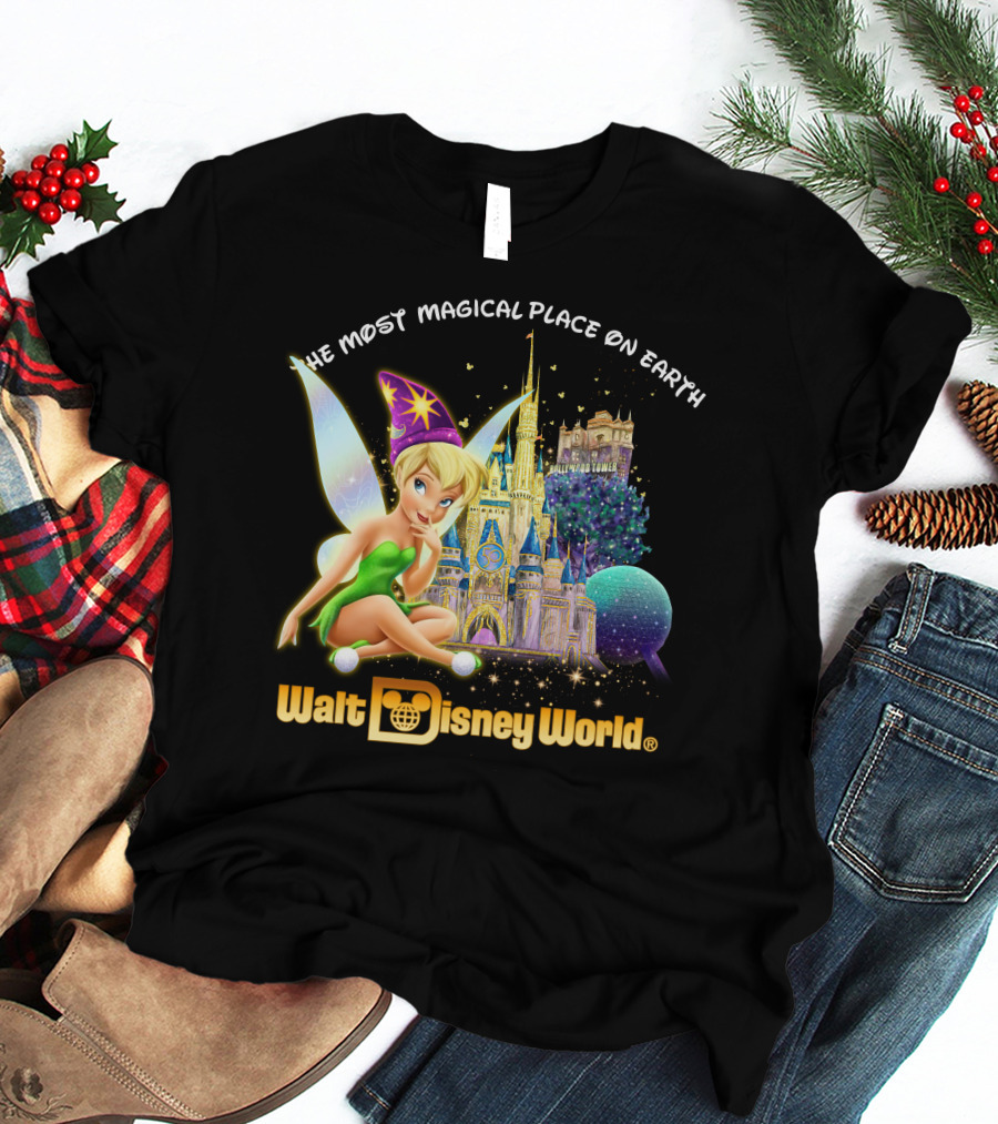 Tinkerbell Walt Disney World The Most Magical Place On Earth T-Shirt