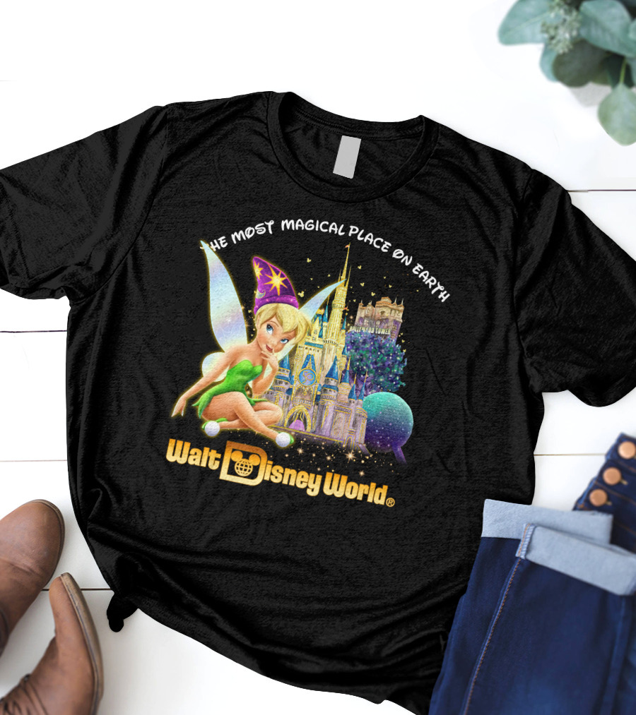 Tinkerbell Walt Disney World The Most Magical Place On Earth T-Shirt