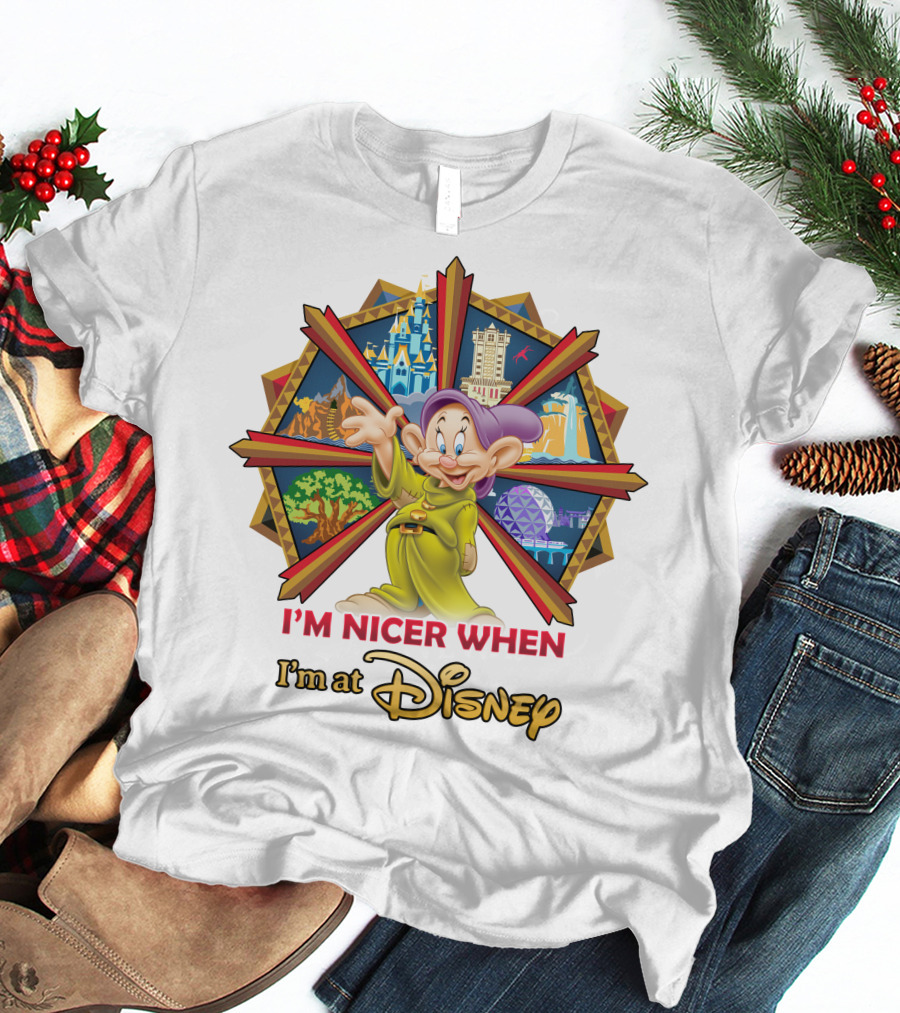 I'm Nicer When I'm At Disney Dopey T-Shirt