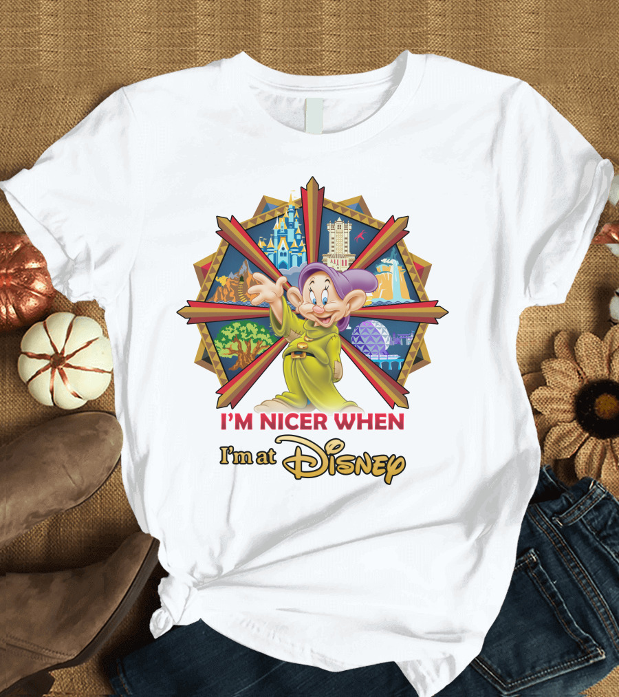 I'm Nicer When I'm At Disney Dopey T-Shirt