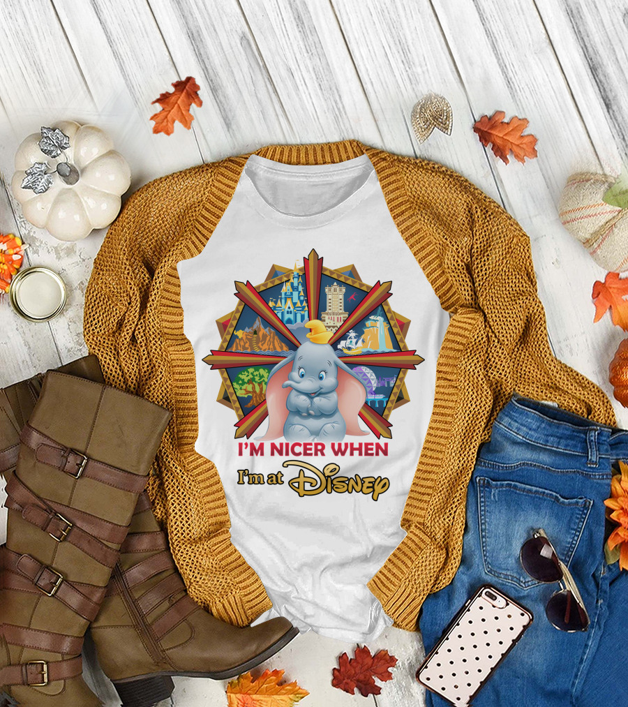 I'm Nicer When I'm At Disney Dumbo T-Shirt