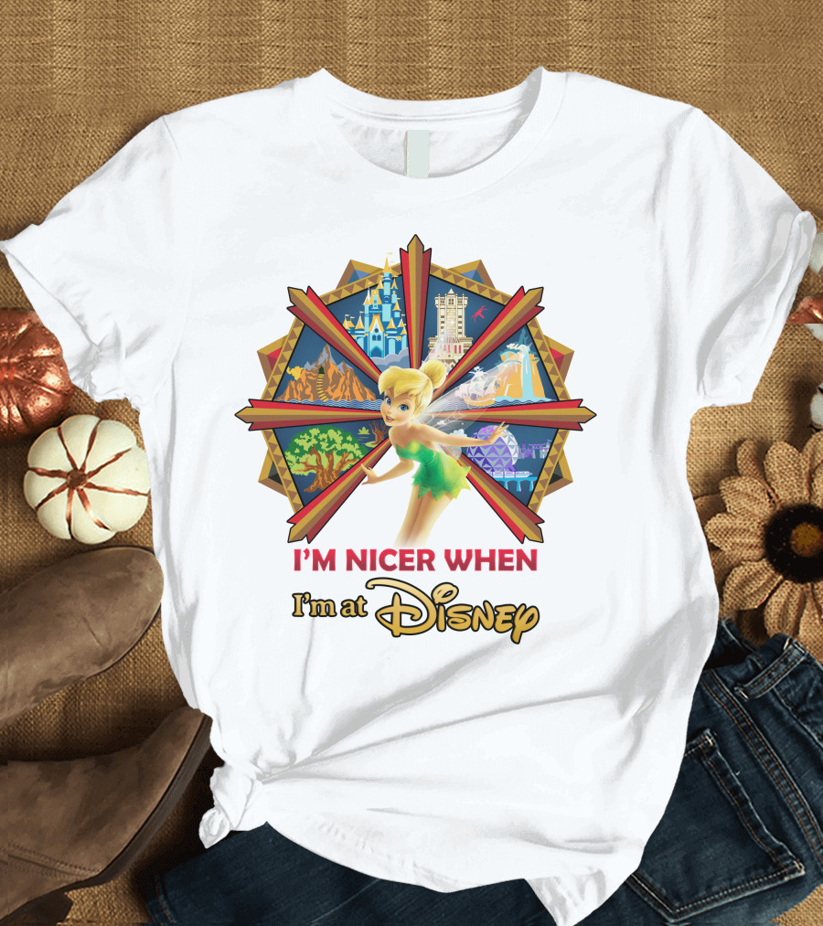 I'm Nicer When I'm At Disney Tinkerbell T-Shirt