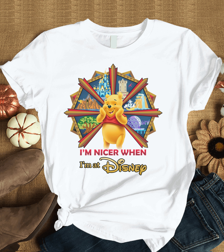 I'm Nicer When I'm At Disney Pooh T-Shirt