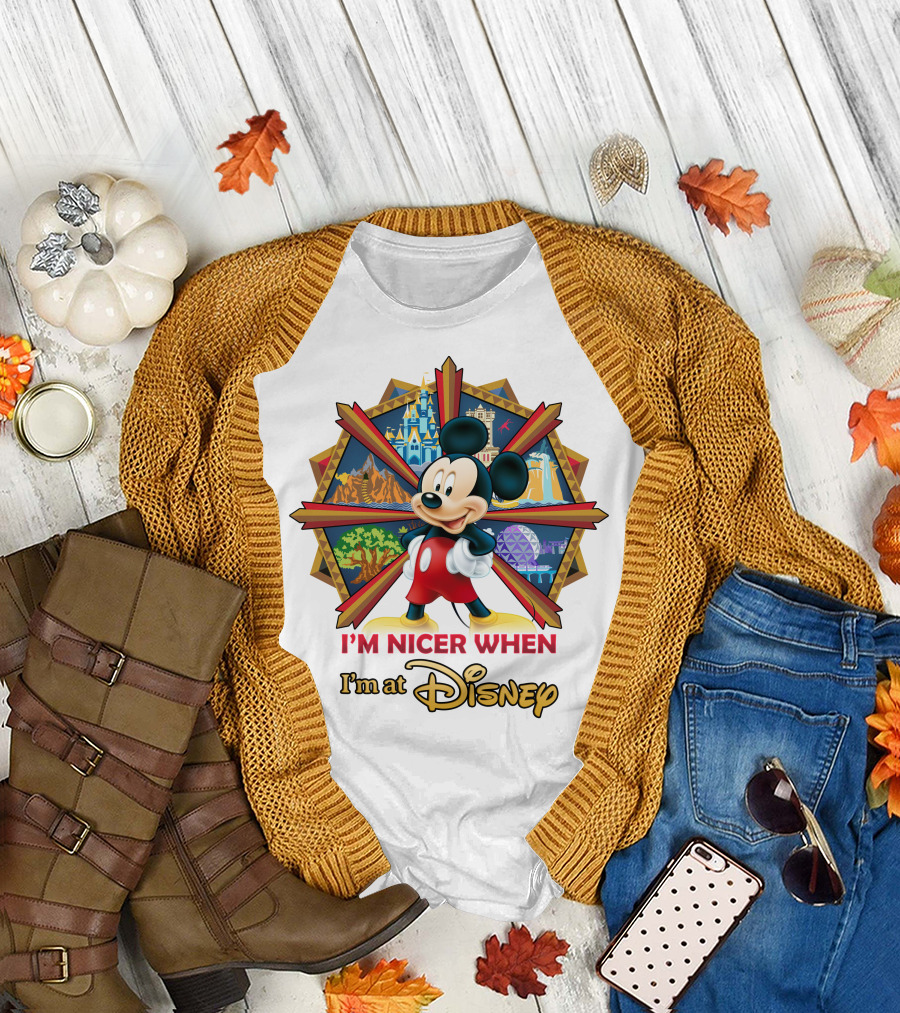 I'm Nicer When I'm At Disney Mickey T-Shirt