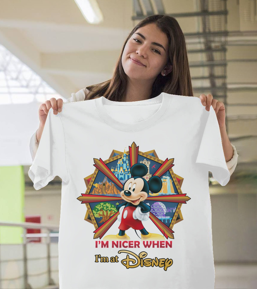I'm Nicer When I'm At Disney Mickey T-Shirt