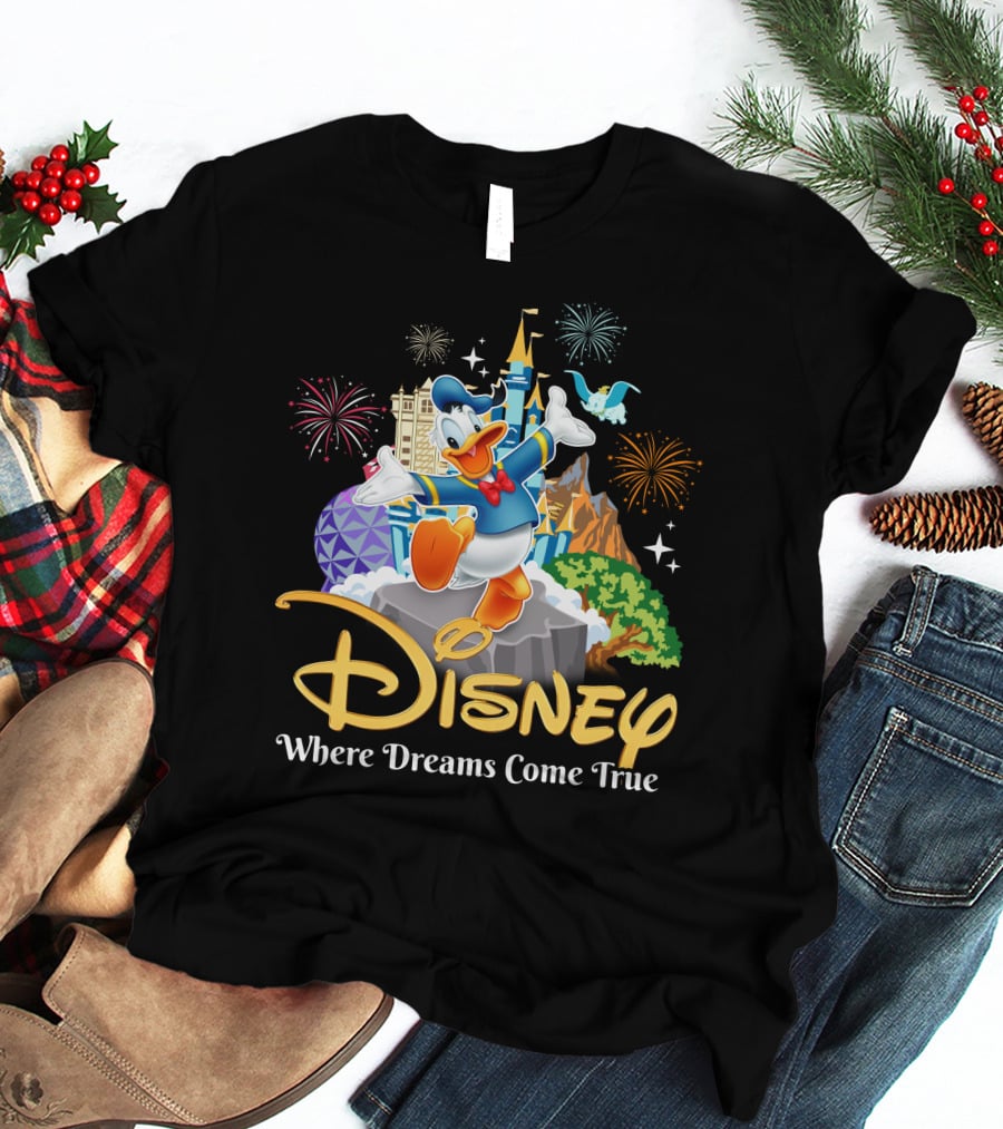 Disney Donald Where Dreams Come True Fireworks Adventure T-Shirt