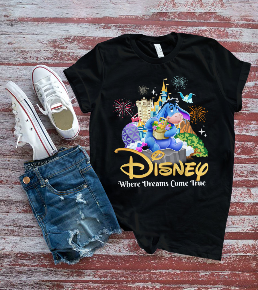Disney Eeyore Where Dreams Come True Wonderland T-Shirt