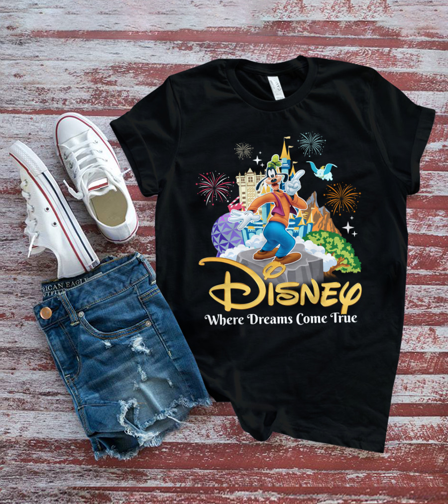 Disney Goofy Where Dreams Come True T-Shirt