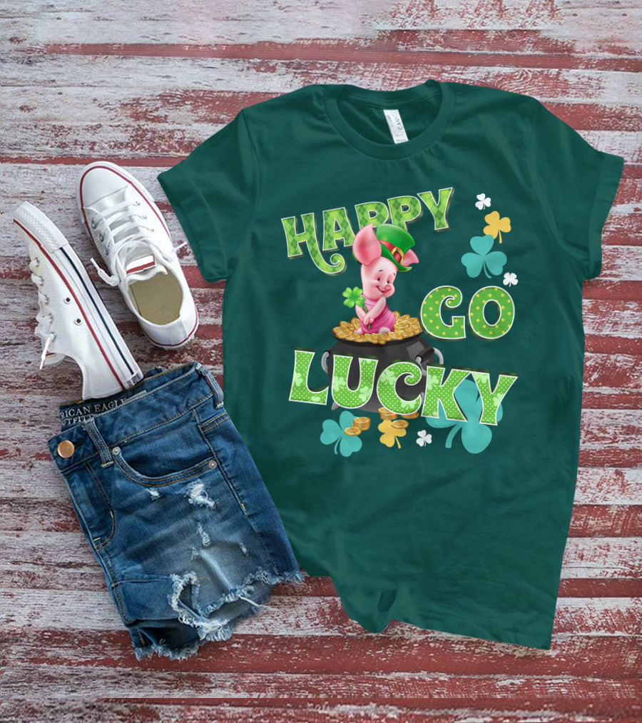 Happy Go Lucky Piglet T-Shirt