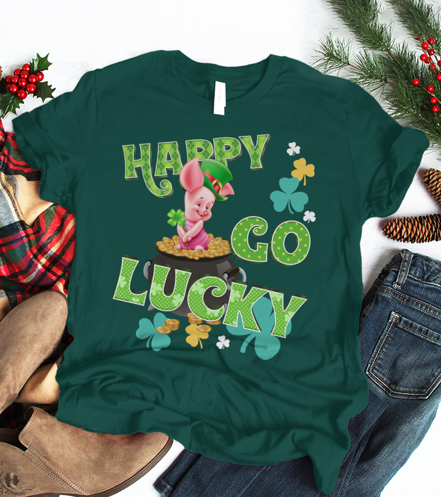 Happy Go Lucky Piglet T-Shirt