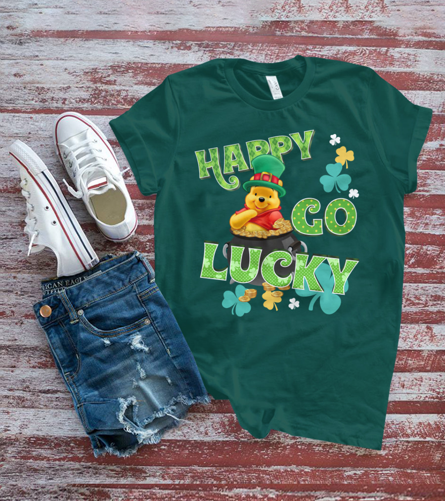 Happy Go Lucky Pooh T-Shirt