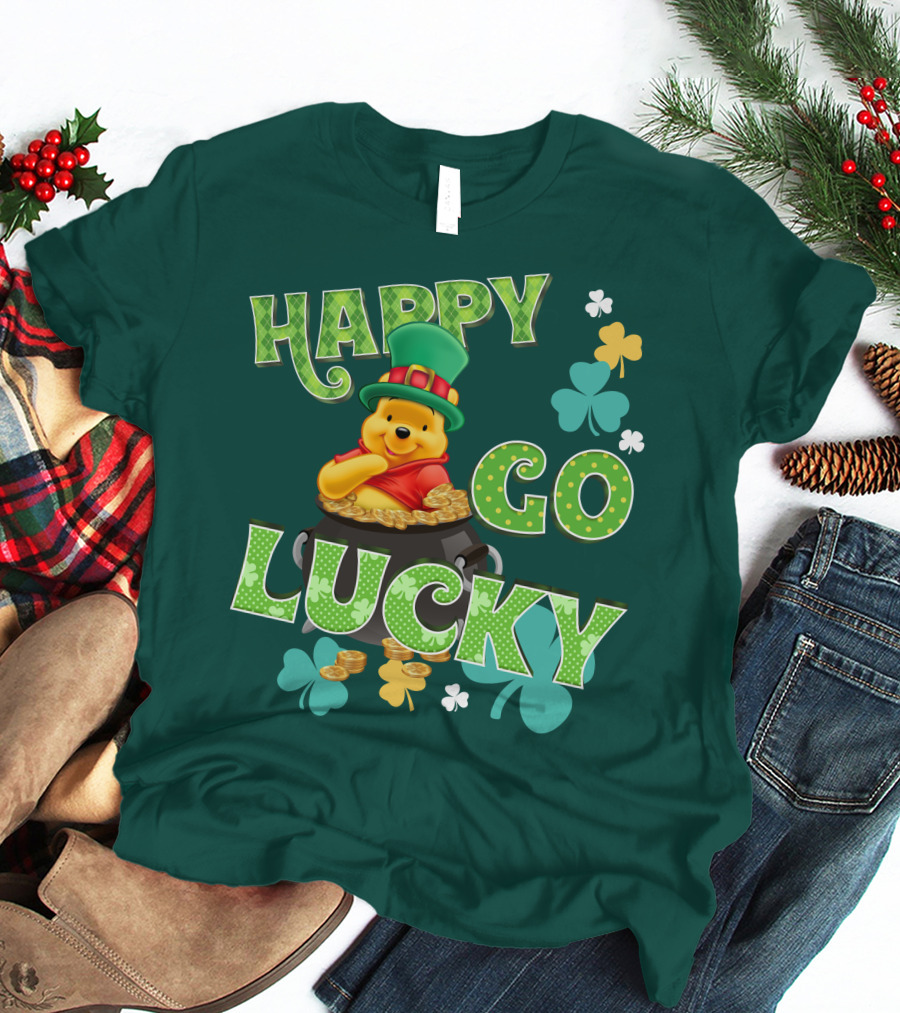 Happy Go Lucky Pooh T-Shirt