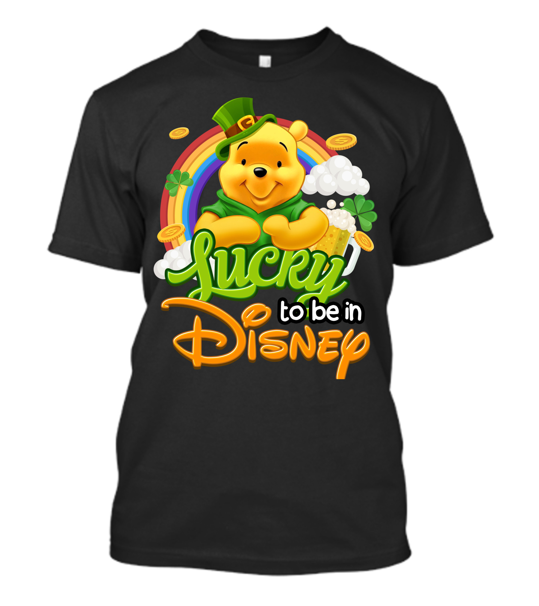 Lucky To Be In Disney Pooh T-Shirt