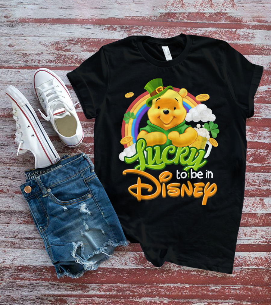 Lucky To Be In Disney Pooh T-Shirt