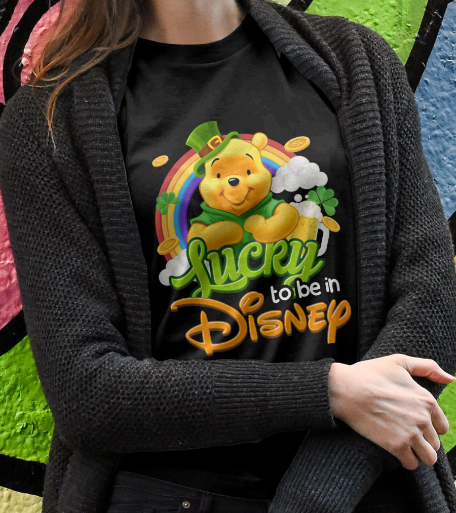 Lucky To Be In Disney Pooh T-Shirt