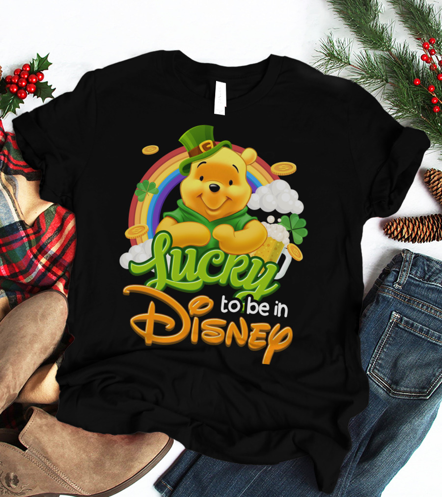 Lucky To Be In Disney Pooh T-Shirt